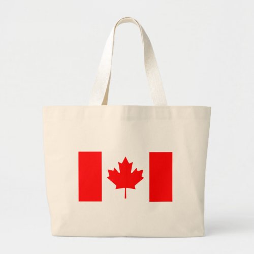 The Canadian Flag _ Canada Souvenir Large Tote Bag