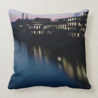 The Canal III Throw Pillow