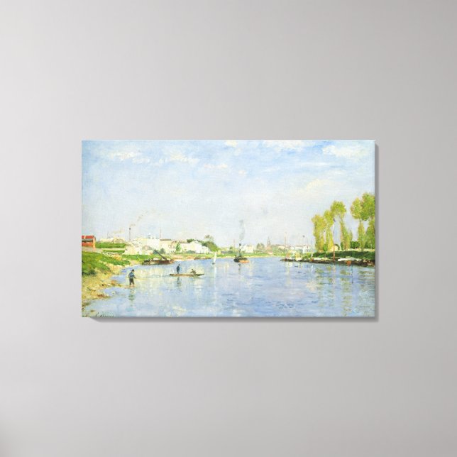 The Canal Saint-Denis Canvas Print (Front)