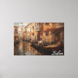 The Canal View, by artist Bella Catza Canvas Print<br><div class="desc">The Canal View,  by artist Bella Catza</div>