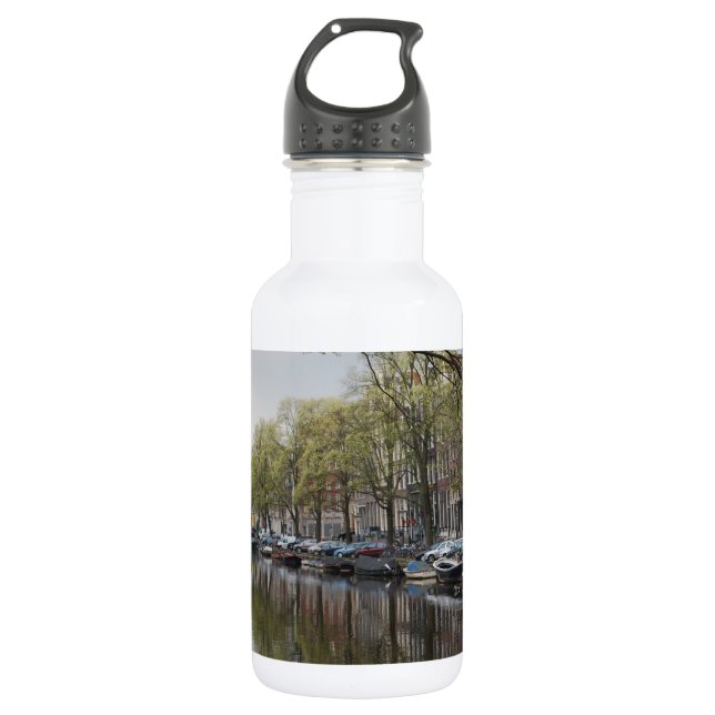 The Canals of Amsterdam Stainless Steel Water Bottle (Front)