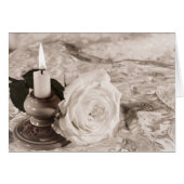 The candle and rose (Front Horizontal)