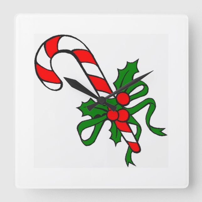 THE "CANDY CANE" CLOCK (Front)