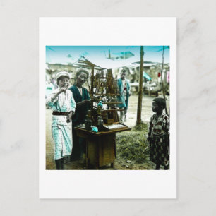 The Candy Man of Old Japan Vintage Japanese Postcard