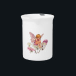 “The Candytuft Fairy”    Beverage Pitcher<br><div class="desc">“The Candytuft Fairy” by Cicely Mary Barker (1920) artwork on sturdy porcelain teapot.</div>