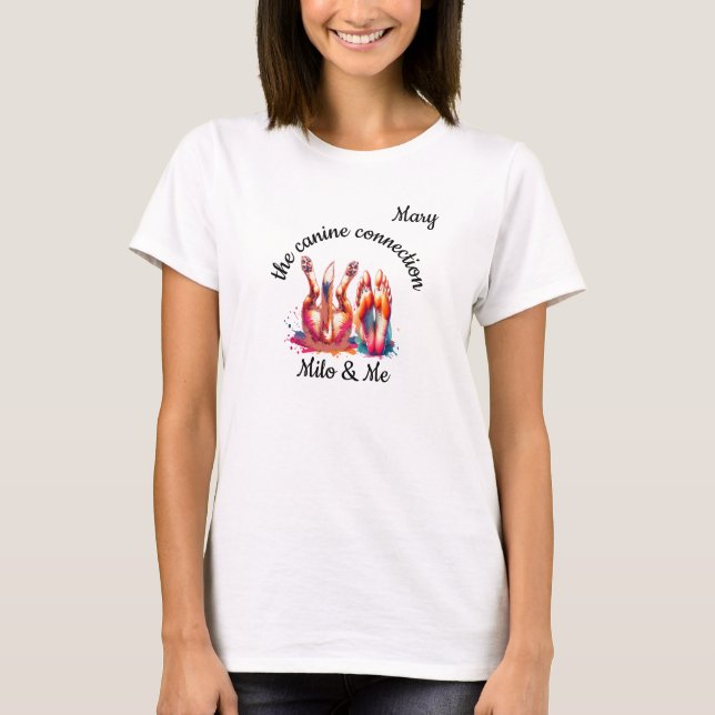 "The Canine Connection" Customizable  T-Shirt (Front)