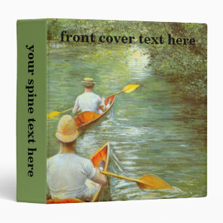 The Canoes, Perissoires by Gustave Caillebotte Binder
