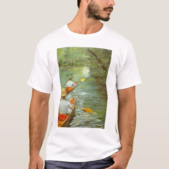 The Canoes, Perissoires by Gustave Caillebotte T-Shirt (Front)