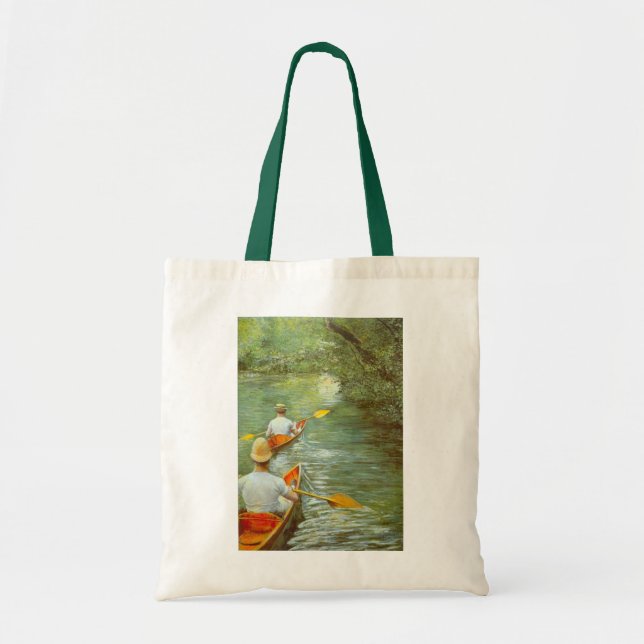 The Canoes, Perissoires by Gustave Caillebotte Tote Bag (Front)