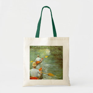 The Canoes, Perissoires by Gustave Caillebotte Tote Bag