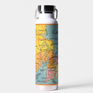 The Cape - Cape Cod Massachusetts Map Water Bottle