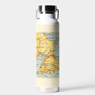 The Cape - Cape Cod Vintage Map Water Bottle