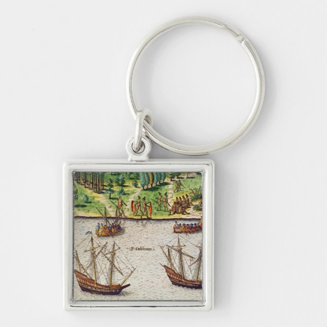The Cape of Florida  and the Dolphin River Keychain (Front)