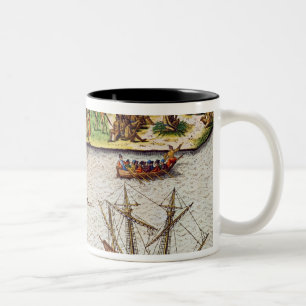 The Cape of Florida and the Dolphin River Two-Tone Coffee Mug