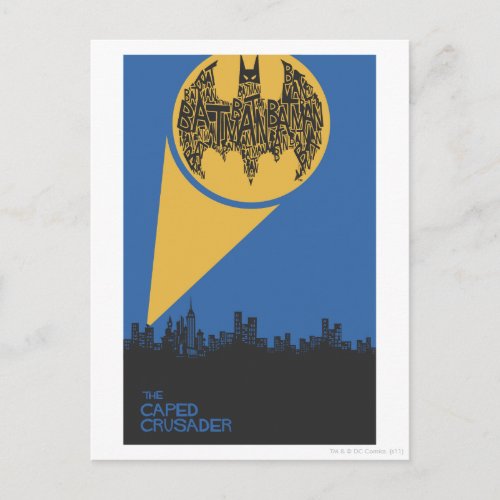 The Caped Crusader Postcard