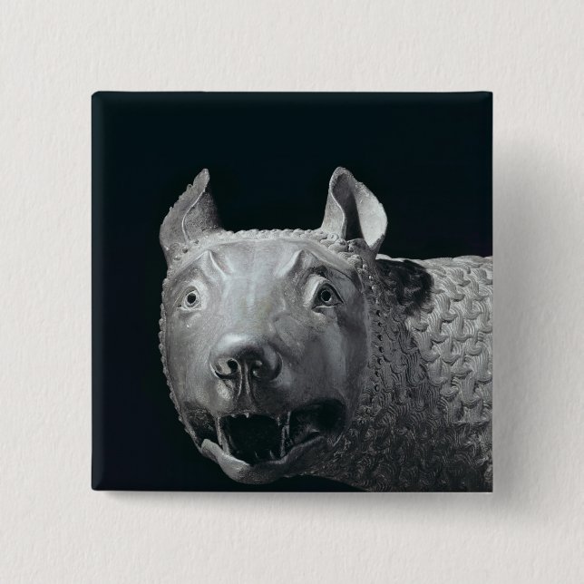 The Capitoline She-Wolf Pinback Button (Front)
