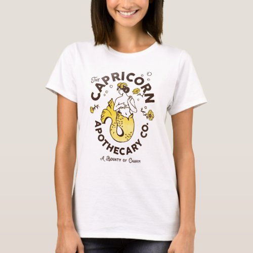 The Capricorn Apothecary Co Cute Zodiac Art T_Shirt