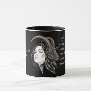 The Capricorn Lady: Luxury Two-Tone Mug