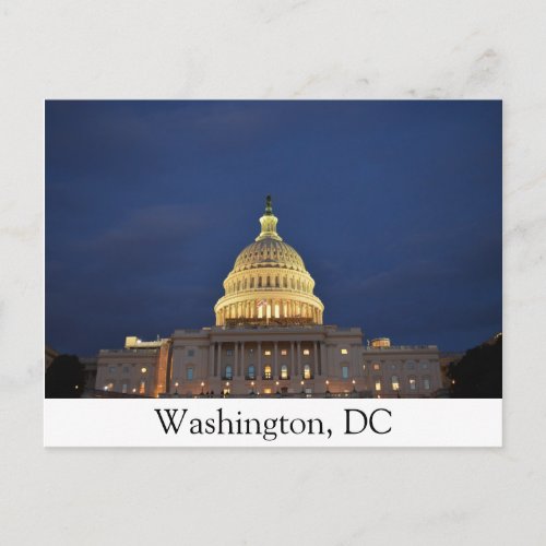 The Captiol in Washington DC Postcard