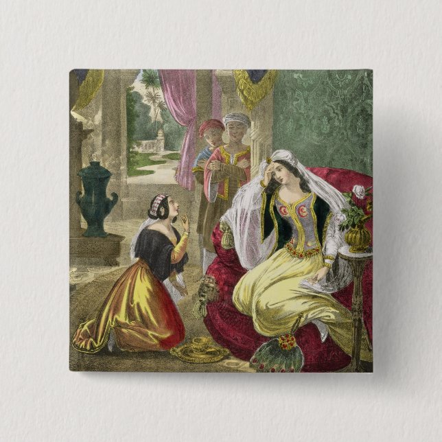 The Captive Hebrew Maid that Waited on Naaman's Wi Button (Front)