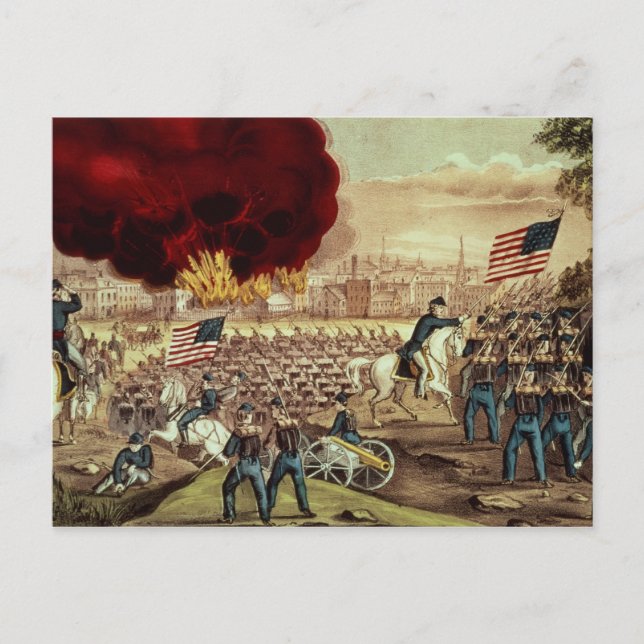 The Capture of Atlanta by the Union Army Postcard (Front)