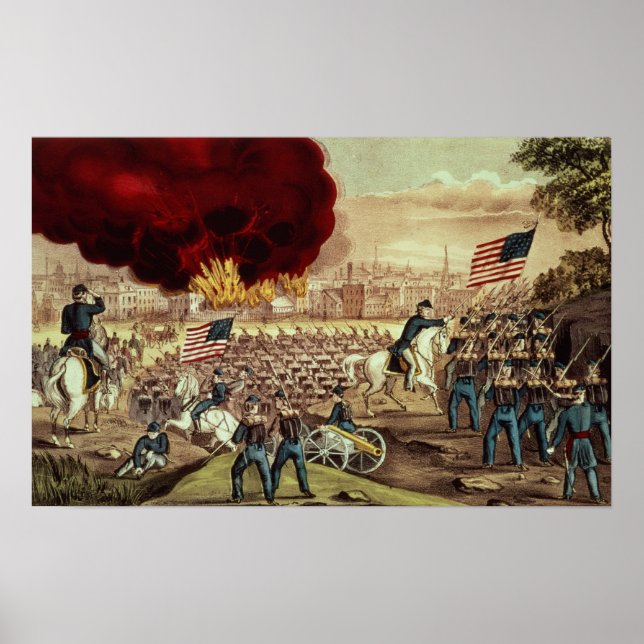The Capture of Atlanta by the Union Army Poster (Front)