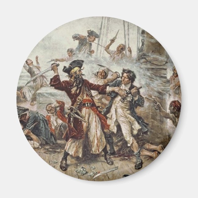 The Capture of Blackbeard Magnet (Front)