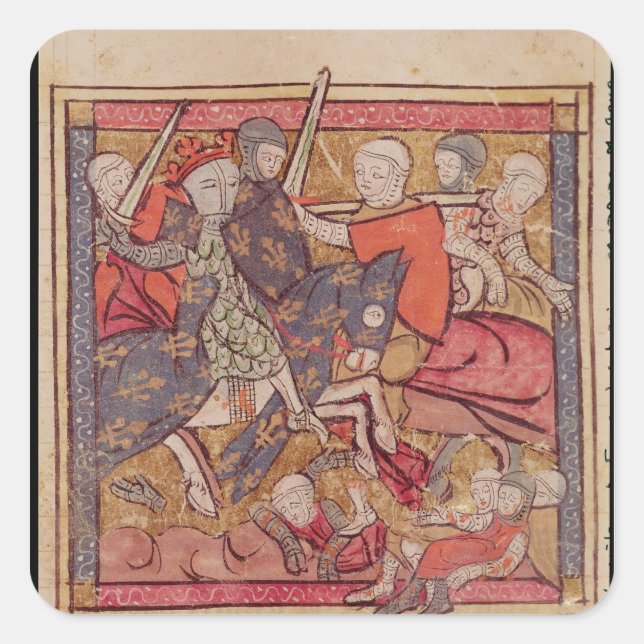 The Capture of Ferdinand of Portugal  Count Square Sticker (Front)