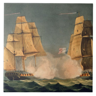 The Capture of La Nereide, December 21st 1797, eng Ceramic Tile