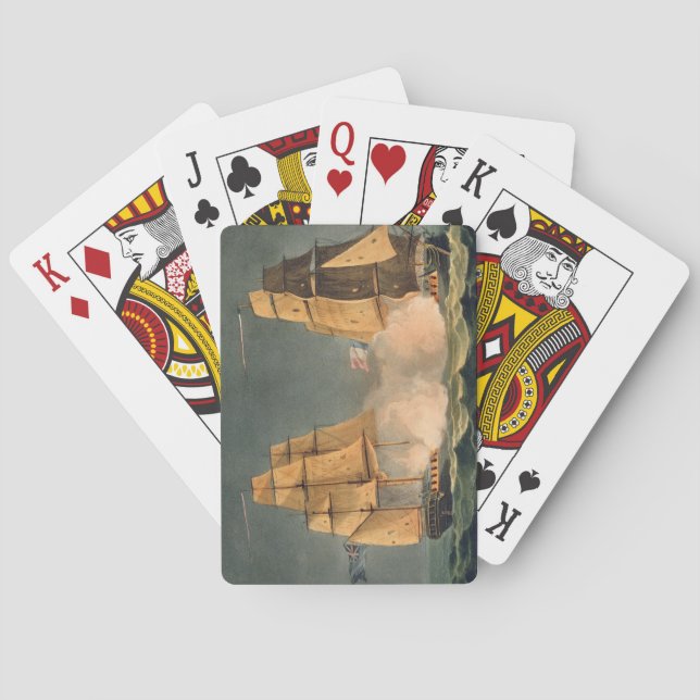 The Capture of La Nereide, December 21st 1797, eng Poker Cards (Back)
