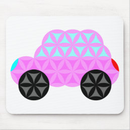 The Car Of Life - Sacred Shapes A3.Pink. Mouse Pad