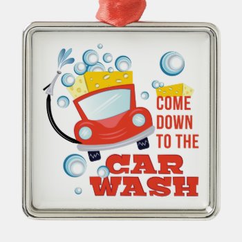 The Car Wash Metal Ornament by Windmilldesigns at Zazzle