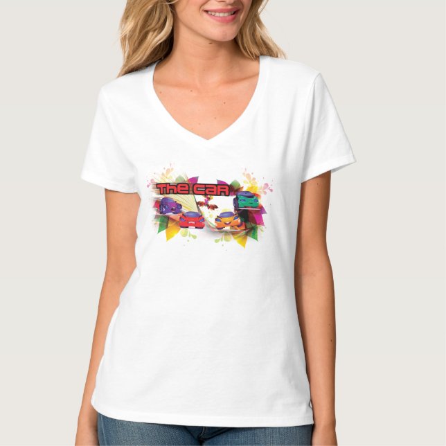 The Car Women V-Shirt T-Shirt (Front)