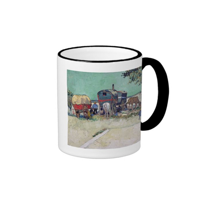 The Caravans, Gypsy Encampment near Arles, 1888 Mug