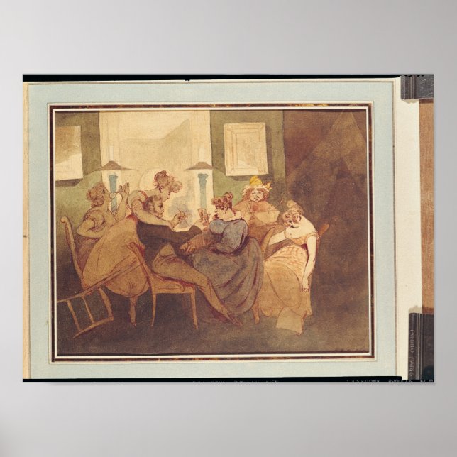 The Card Game, after 1830 Poster (Front)