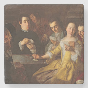 The Card Party Stone Coaster