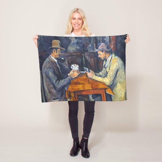 The Card Players, Cezanne Fleece Blanket (In Situ)