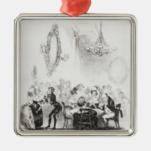 The card room at Bath Metal Ornament