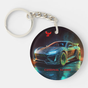 The Cardinal XL5000 Elite Sports Car Keychain