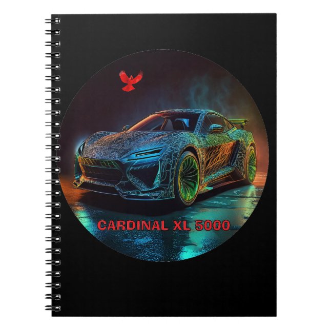 The Cardinal XL5000 Elite Sports Car Notebook (Front)