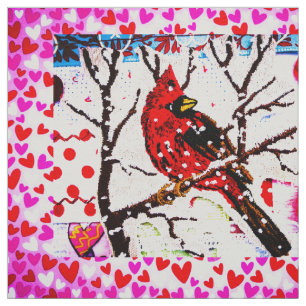 The Cardinals Love Fabric
