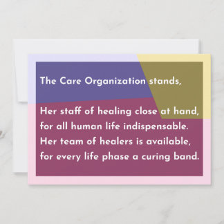 The Care Organization stands Thank You Card