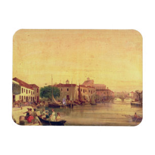 The Careenage, Bridgetown, Barbados, c.1848 Magnet