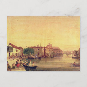 The Careenage, Bridgetown, Barbados, c.1848 Postcard