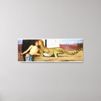 The Caresses - Fernand Khnopff 1896 Canvas Print