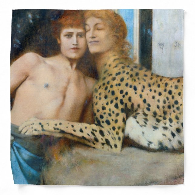 The Caresses, Fernand Khnopff Bandana (Front)
