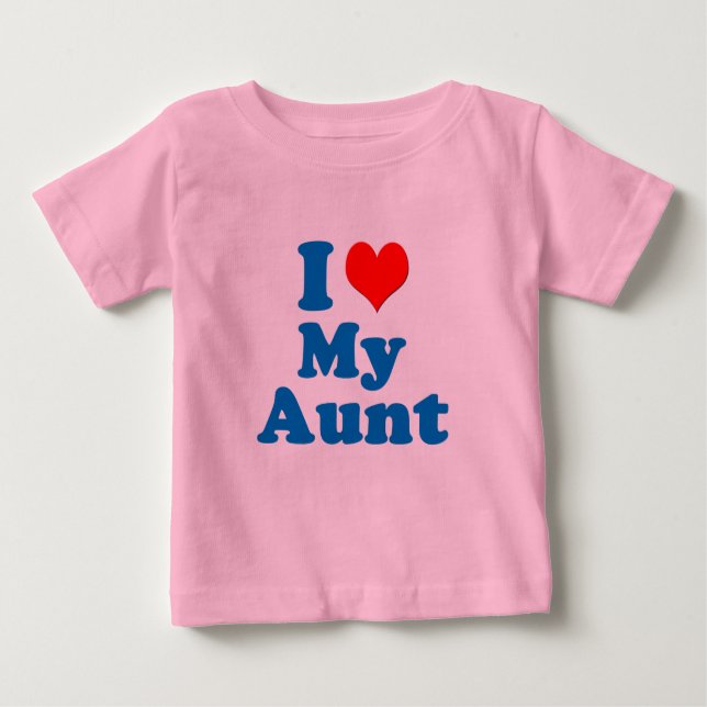The Cariad Collection - I Heart My Aunt Baby T-Shirt (Front)