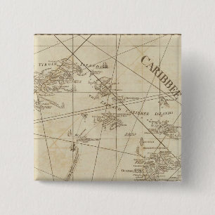 The Caribbean Islands, the Virgin Islands Button