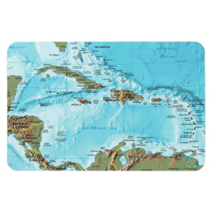 The Caribbean (map) Magnet