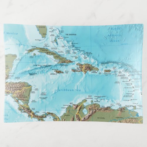 The Caribbean map Trinket Tray